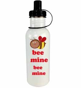 กระบอกน้ำพิมพ์รูป Bee mine bottle